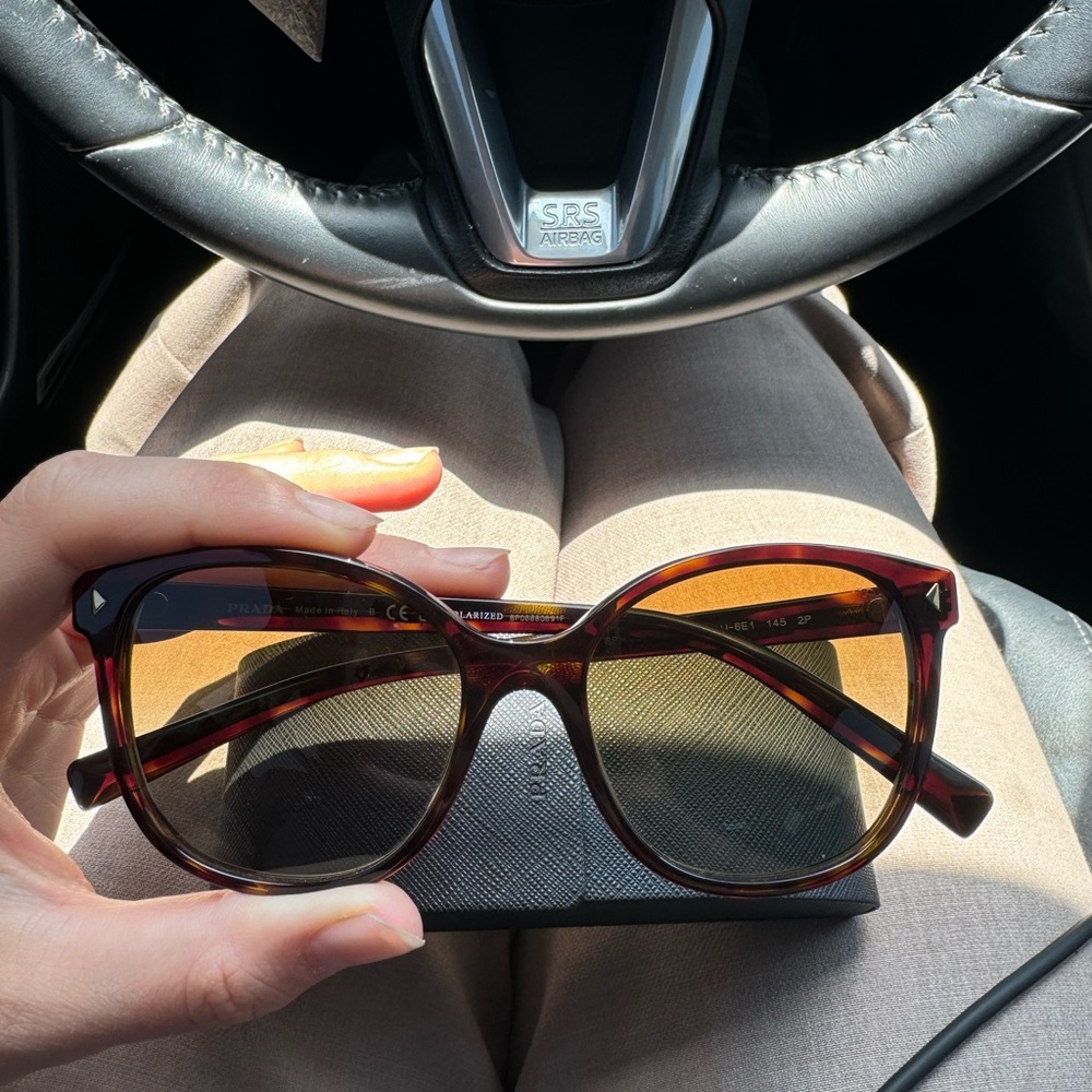 Prada Brown Tortoise Sunglasses